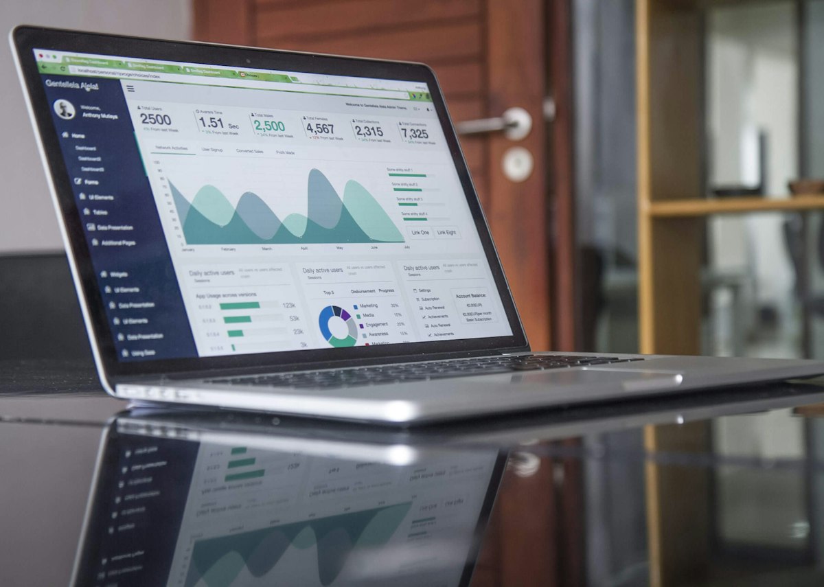 Pipeline charts and graphs on a laptop, the numbers behind every forecast call